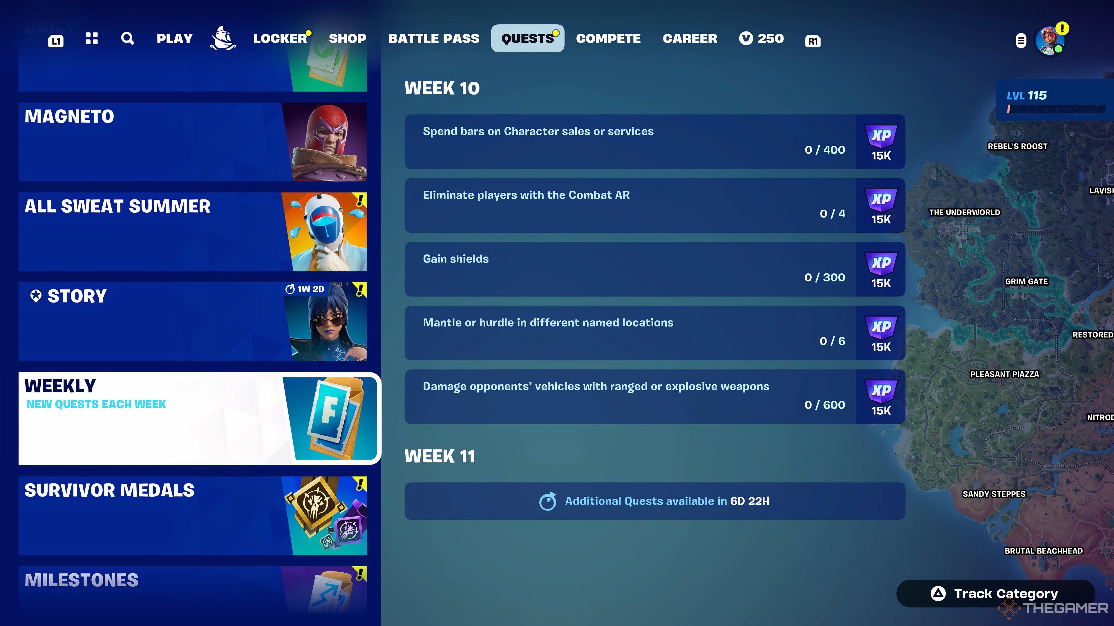 Week 10 Quests in Fortnite Chapter 5 Season 3.