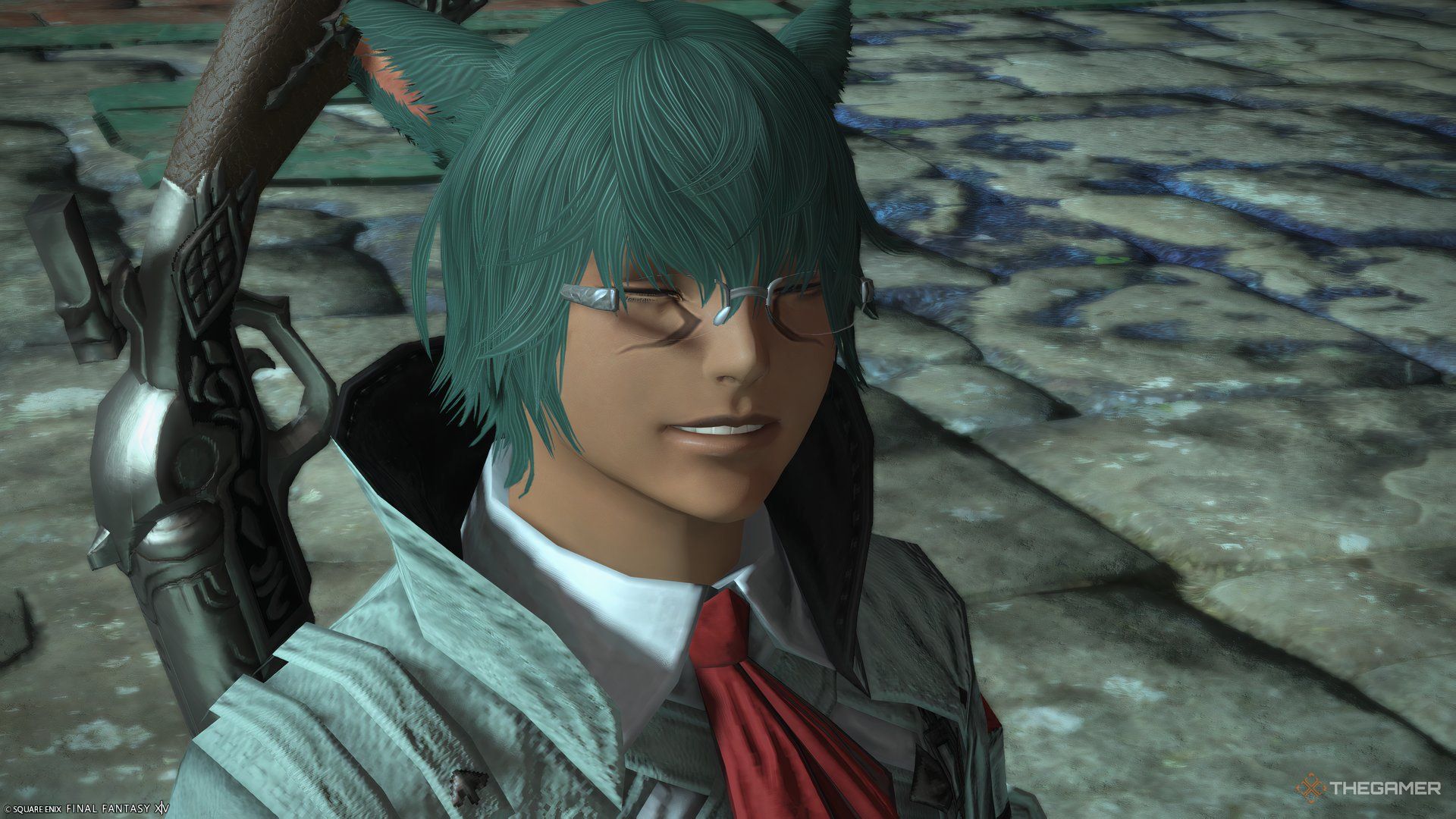 Koana smiling in Final Fantasy 14 Dawntrail.