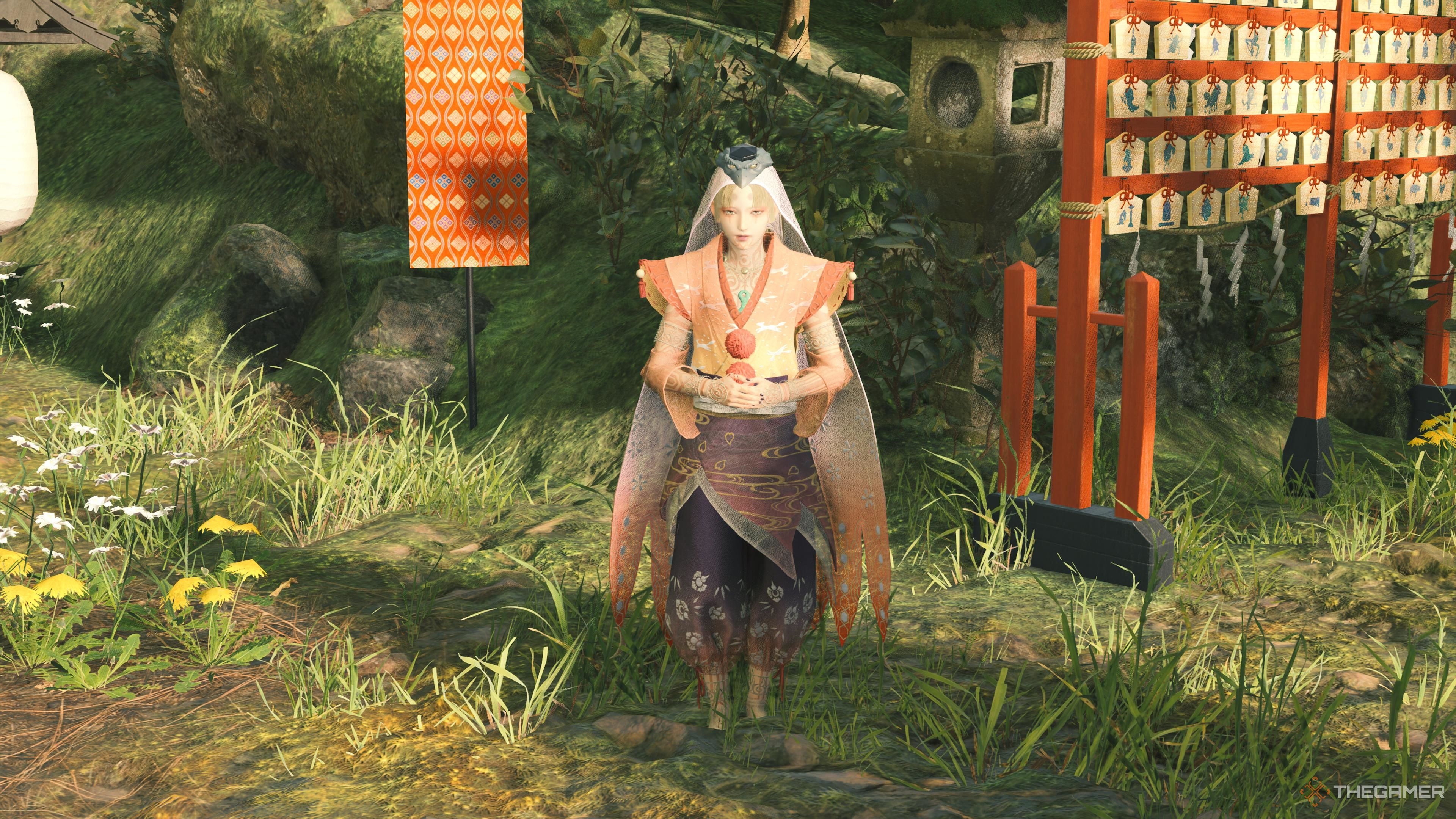 Kunitsu-Gami Path of the Goddess. Yoshiro dressed like Waka.
