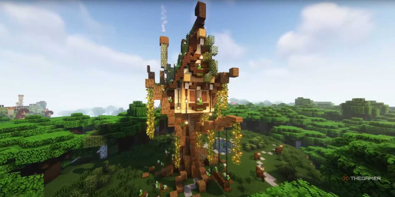Gamer Treehouse Best Treehouse Build Ideas In Minecraft