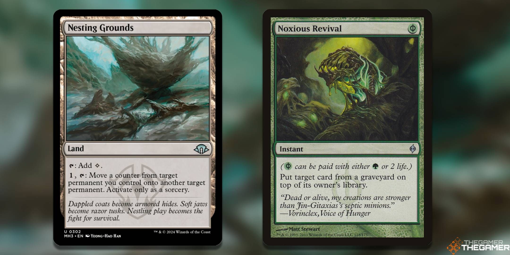 Nesting Grounds + Noxious Revival Magic: The Gathering cards