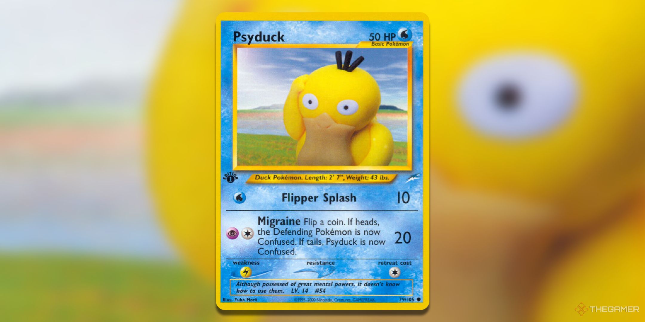 Neo Destiny Psyduck Pokemon TCG Card Art