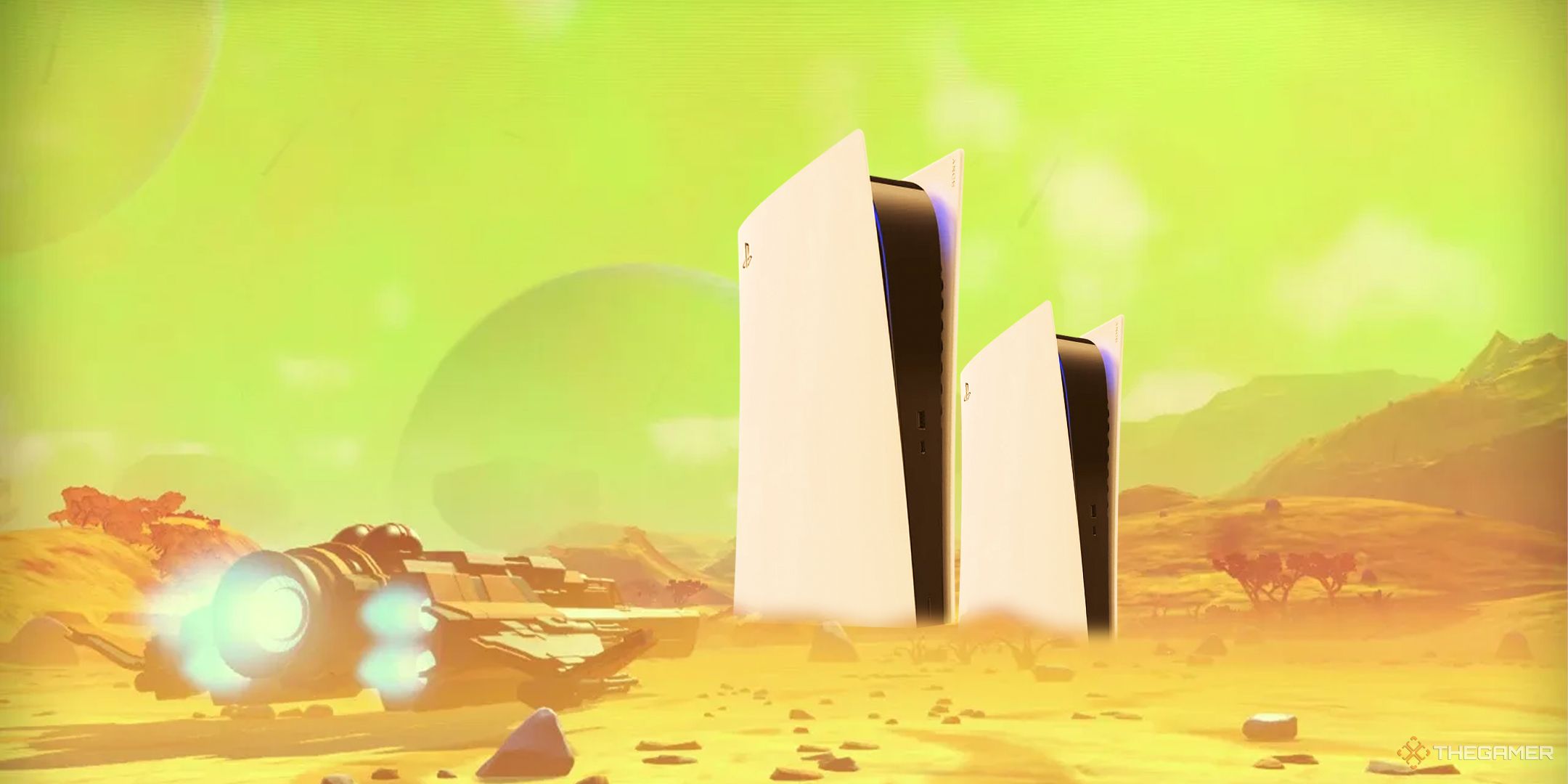 No Mans Sky two alien ruins replaced by giant PS5 consoles