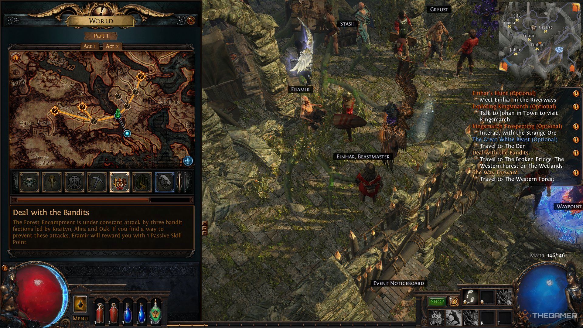 Path Of Exile Deal With The Bandits Which Bandit Should You Kill In Path Of Exile?
