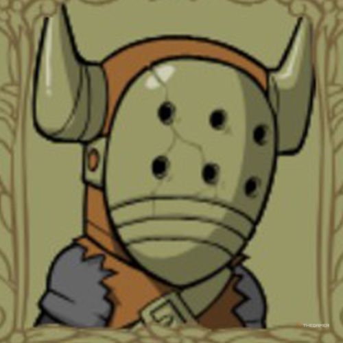 Portrait of the Barbarian in Castle Crashers.