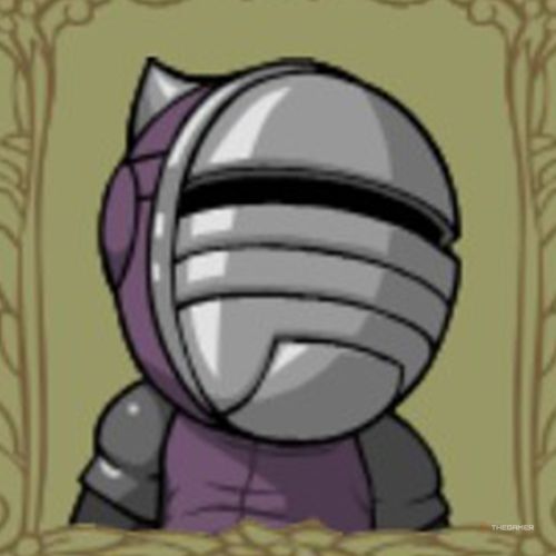 Portrait of the Fencer in Castle Crashers.