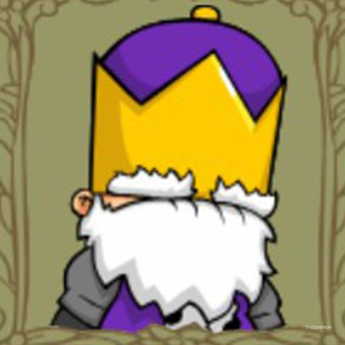 Portrait of the King in Castle Crashers.