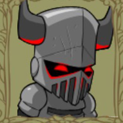 Portrait of the Necromancer in Castle Crashers.