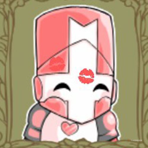 Portrait of the Pink Knight in Castle Crashers.