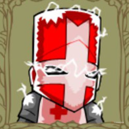 Portrait of the Red Knight in Castle Crashers.