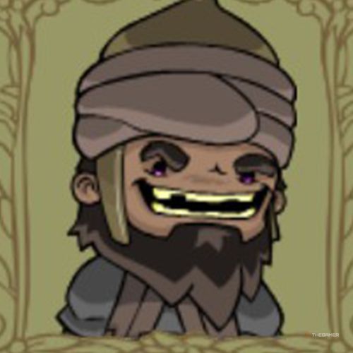 Portrait of the Saracen in Castle Crashers.
