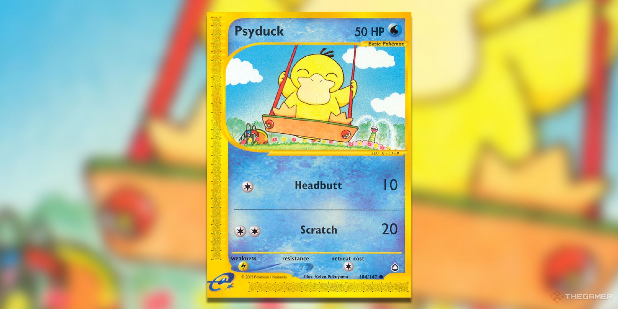 Psyduck Aquapolis e-reader card.