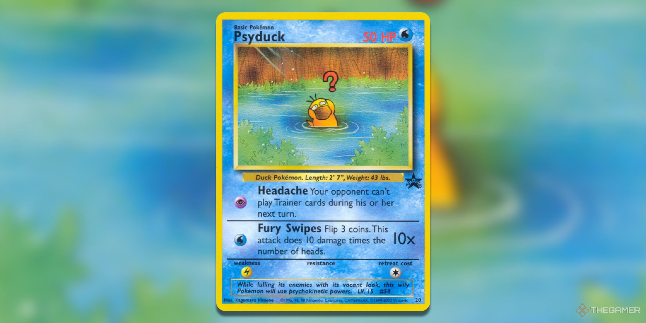 Promo card art from Psyduck Wizards of the Coast.