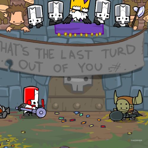 Red Knight is fighting in the King&rsquo;s Arena in Castle Crashers.