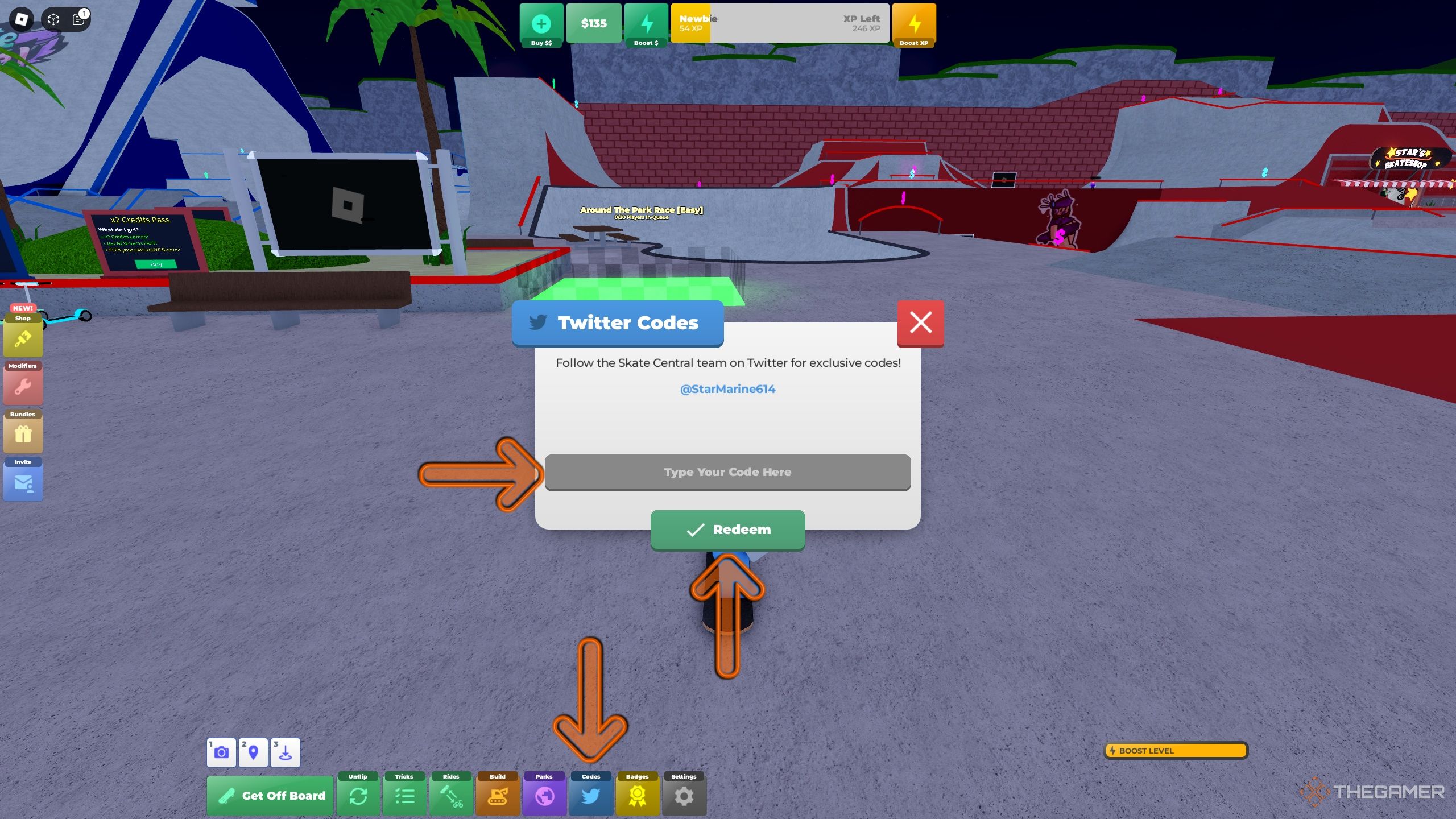 Skate Park Codes Roblox