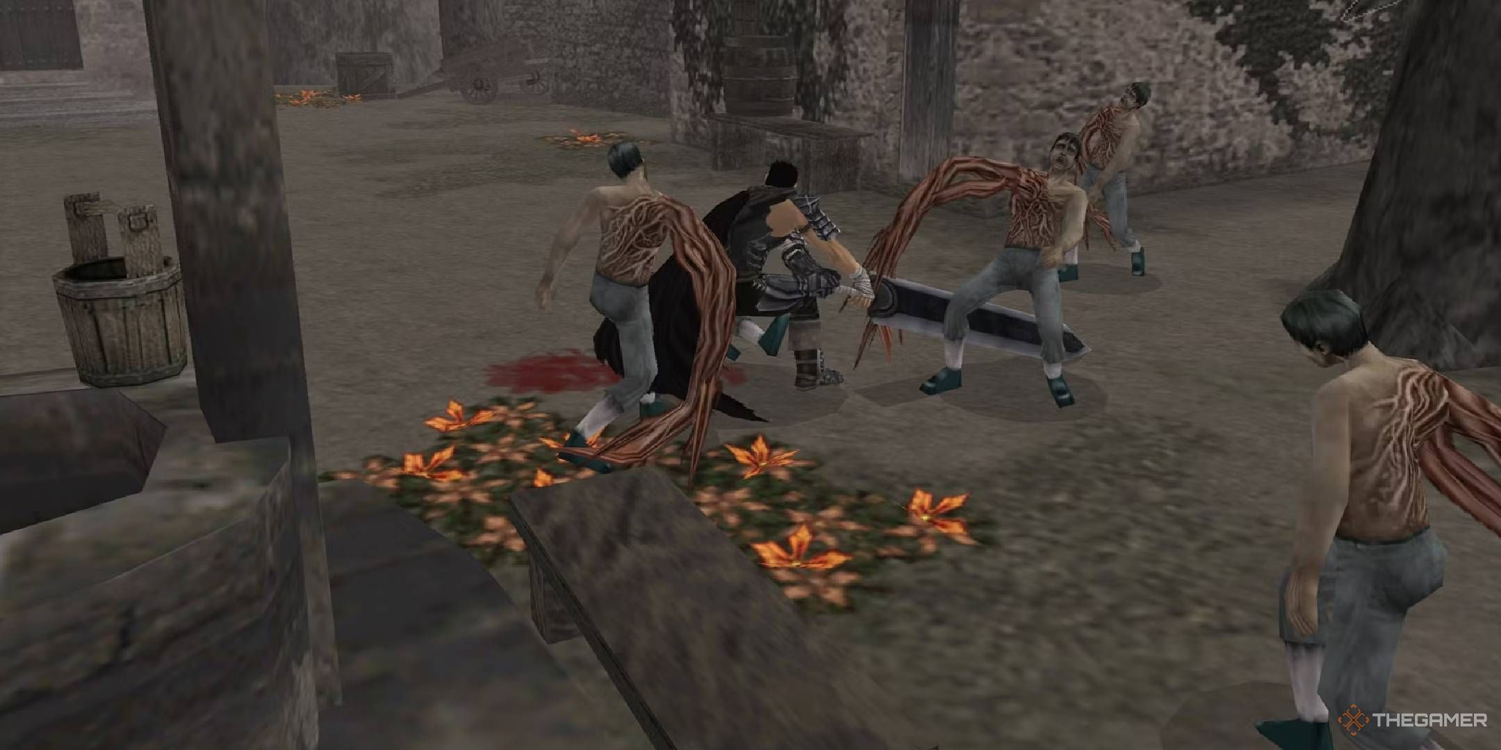 Screenshot of a battle in Sword of the Berserk