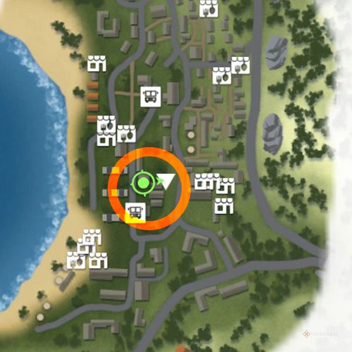 مکان دومین تابلوی اعلانات Bahia De Oro روی نقشه در Drug Dealer Simulator 2.