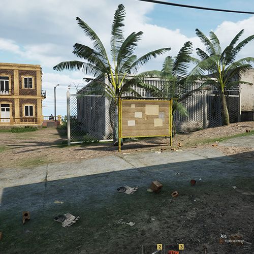 مکان دومین تابلوی اعلانات La Colina Sangrieta روی نقشه در Drug Dealer Simulator 2.