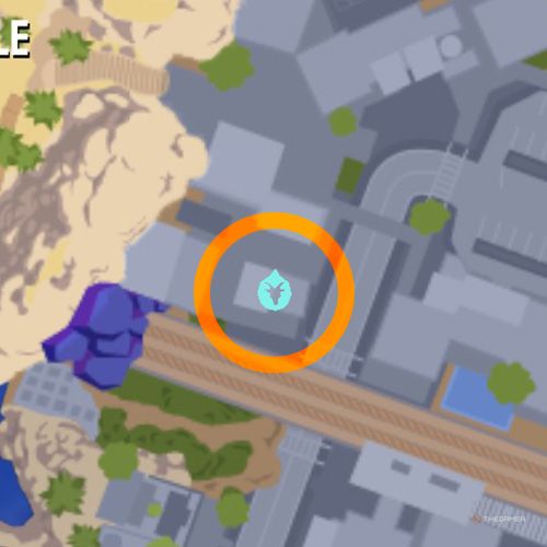 Seventeeth trinket location of Goatroit on the map in Goat Simulator 3 Multiverse of Nonsense.
