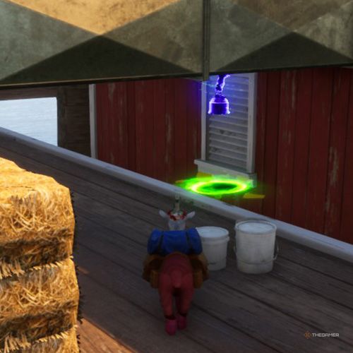Seventh trinket location of Goatroit in Goat Simulator 3 Multiverse of Nonsense.