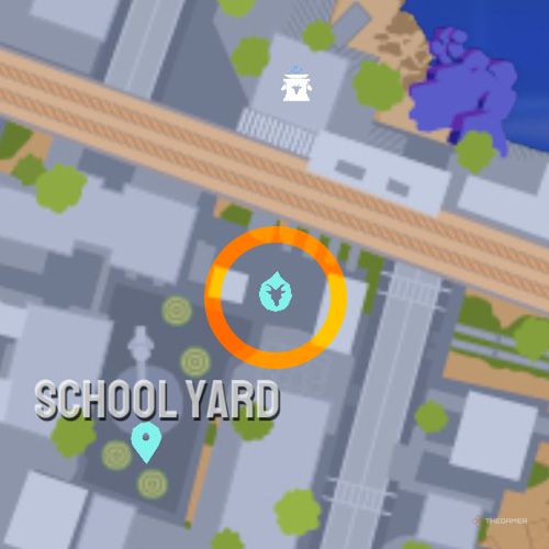 Seventh trinket location of Goatroit on the map in Goat Simulator 3 Multiverse of Nonsense.