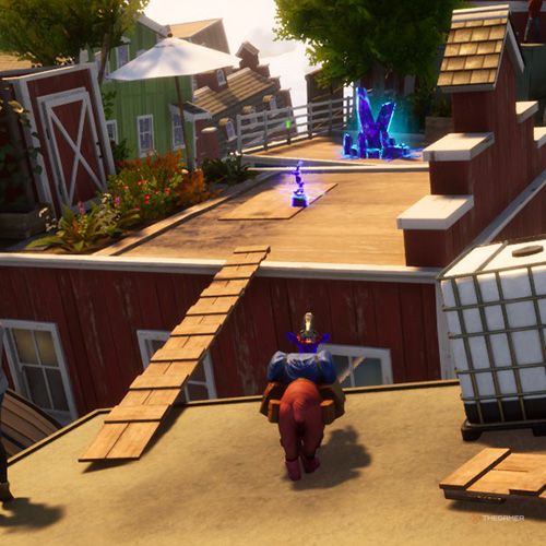Sixteenth trinket location of Goatroit in Goat Simulator 3 Multiverse of Nonsense.