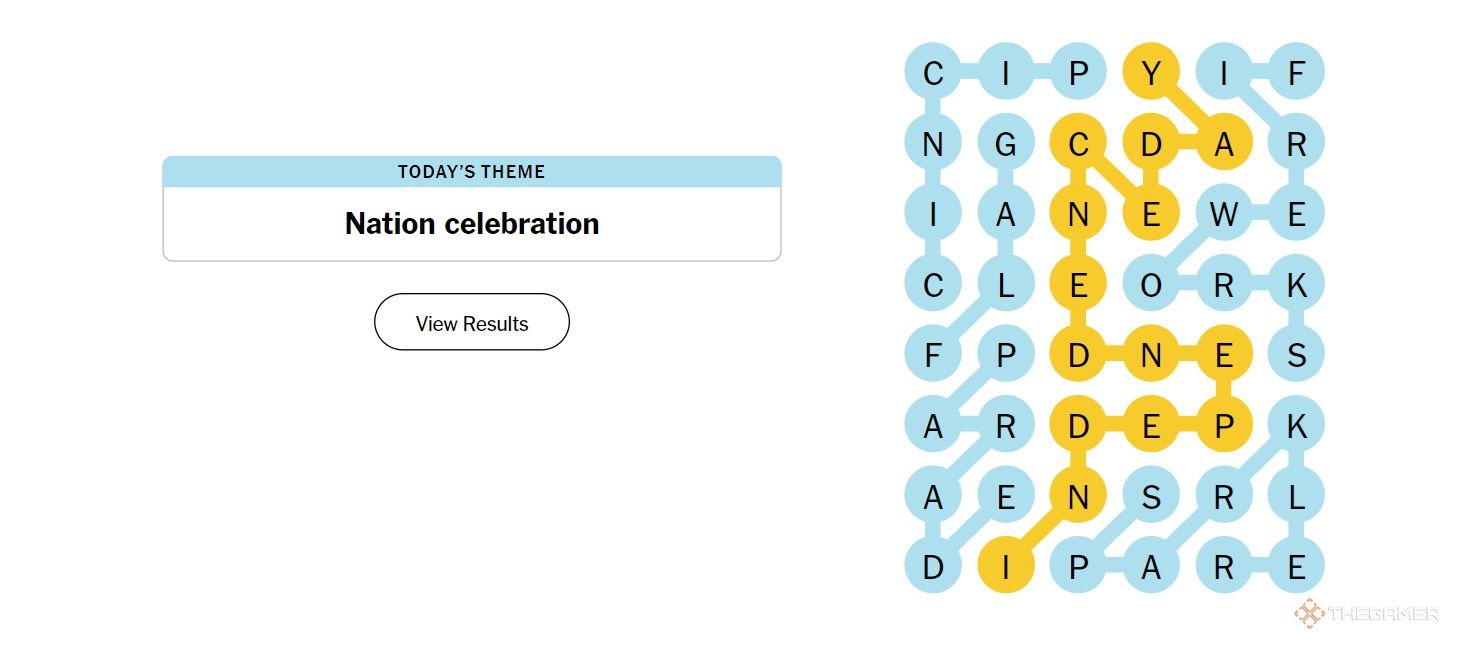 Strands answers for July 4, 2024.