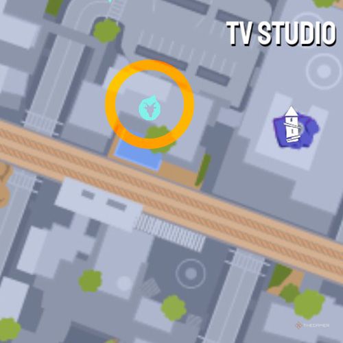Tenth trinket location of Goatroit on the map in Goat Simulator 3 Multiverse of Nonsense.