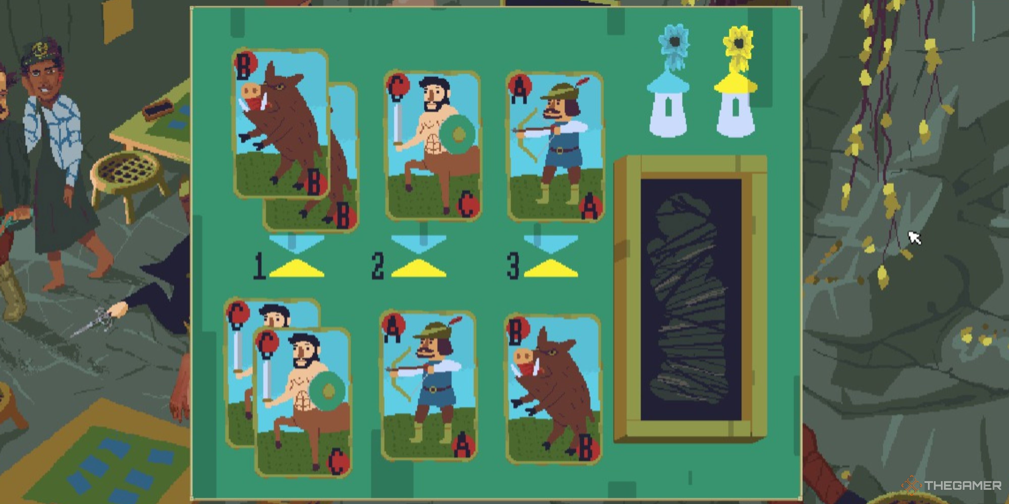 The Pajack game clue in The Case of the Golden Idol.