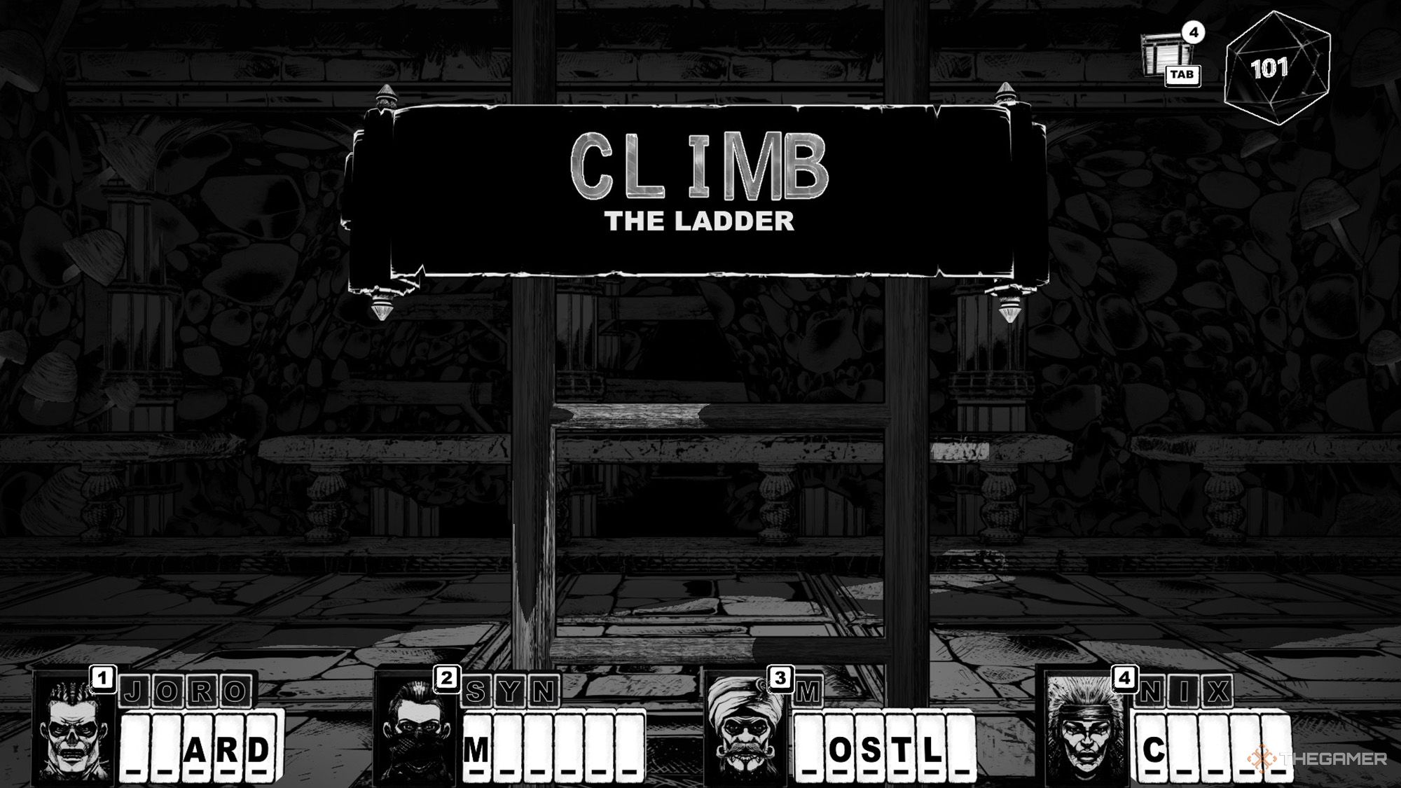 The part is standing next to a ladder that helps them to reach Chapter Two in Cryptmaster.