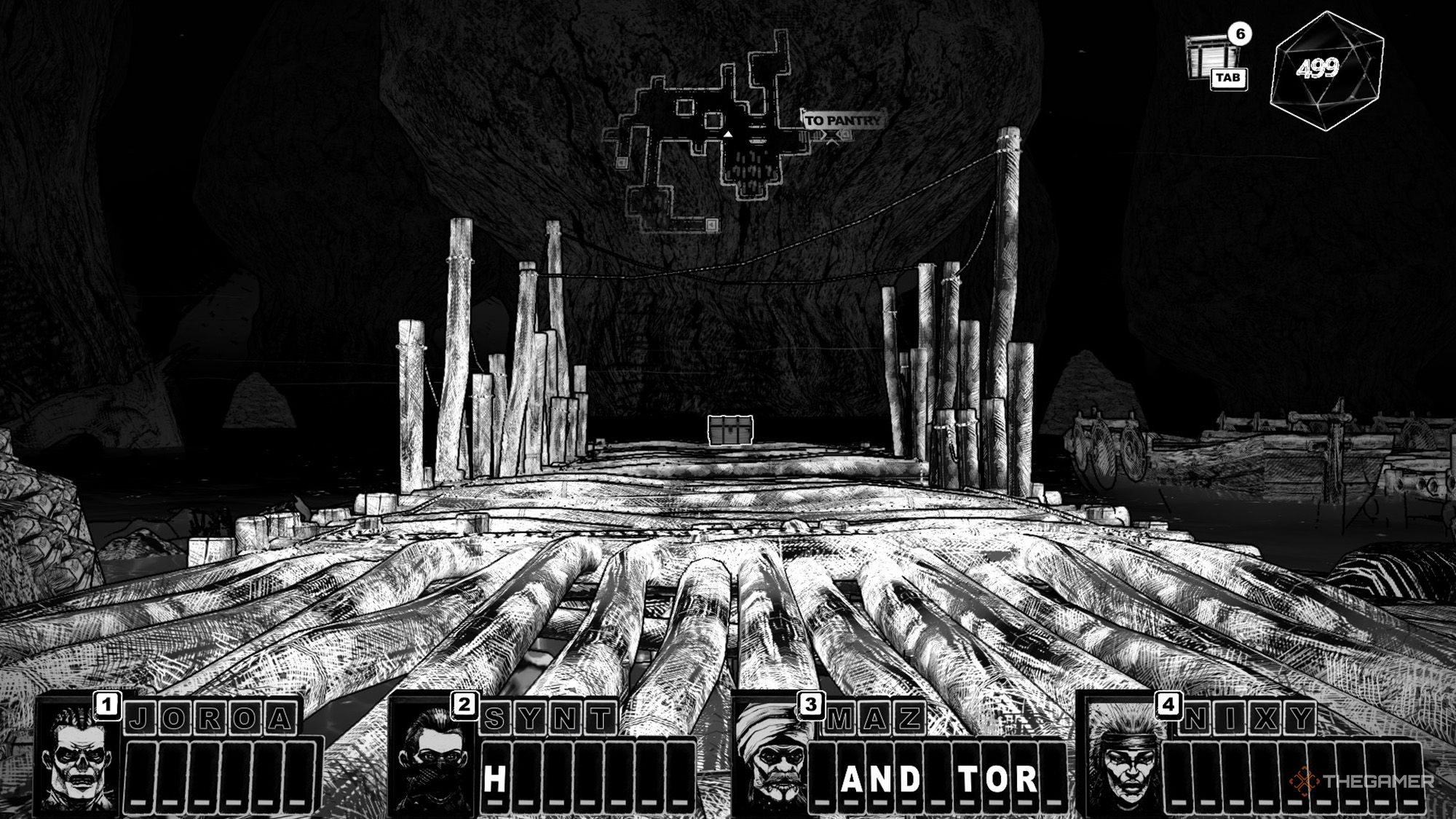 The party finds a crate on the dock in Cryptmaster.