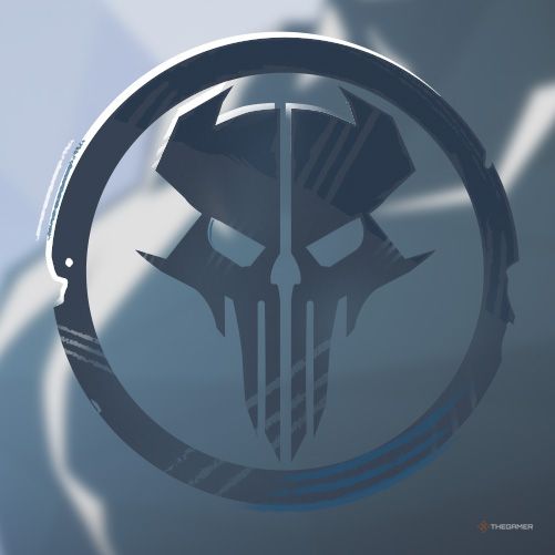 The Punisher Emblem is a dark outline of a skull logo in Marvel Rivals.