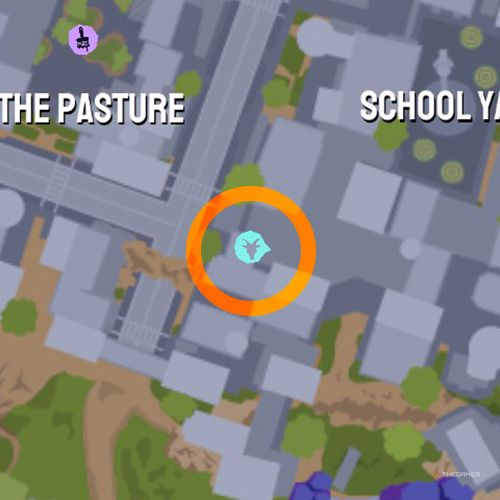 Third trinket location of Goatroit on the map in Goat Simulator 3 Multiverse of Nonsense.