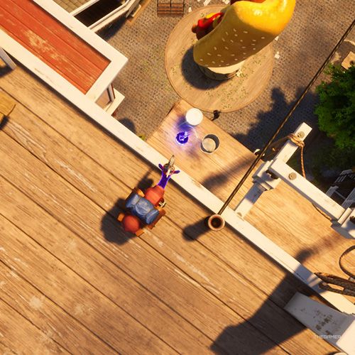 Thirteenth trinket location of Goatroit in Goat Simulator 3 Multiverse of Nonsense.