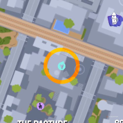 Thirteenth trinket location of Goatroit on the map in Goat Simulator 3 Multiverse of Nonsense.