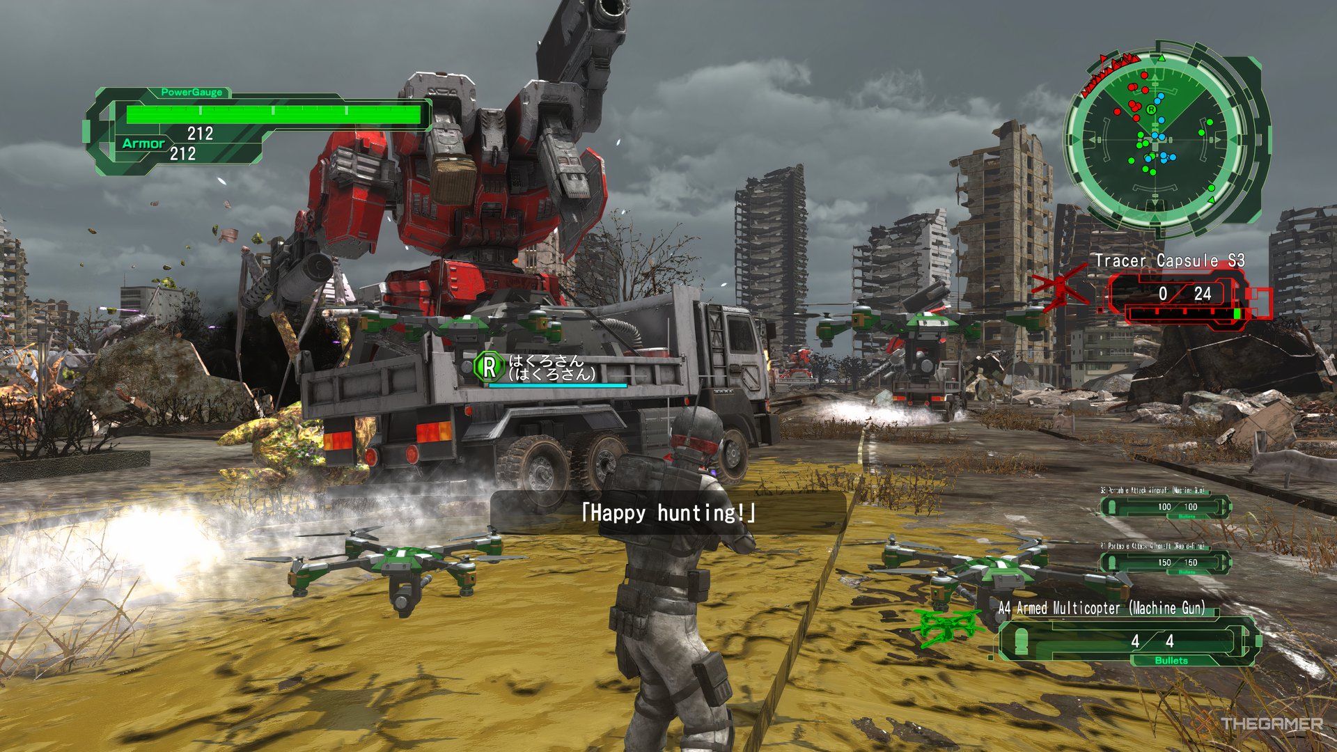 Earth Defense Force 6: An EDF Convoy Attacked By Ants.