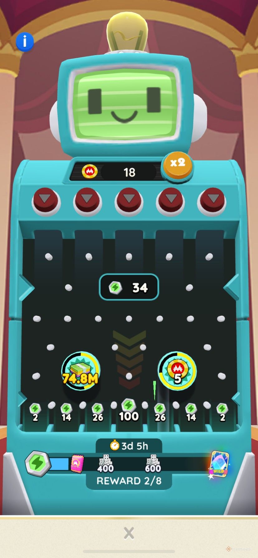 بازسازی رویداد آگوست Peg-E با نمایش امتیازهای کسب شده به جای اهدای جوایز نقدی در Monopoly Go