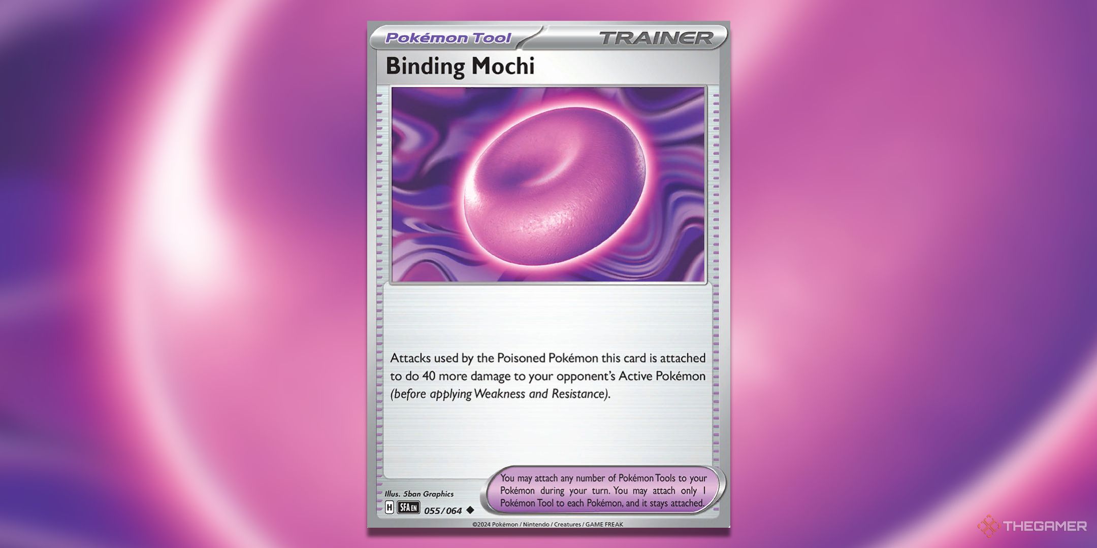 Binding Mochi Pokemon TCG Card Art.