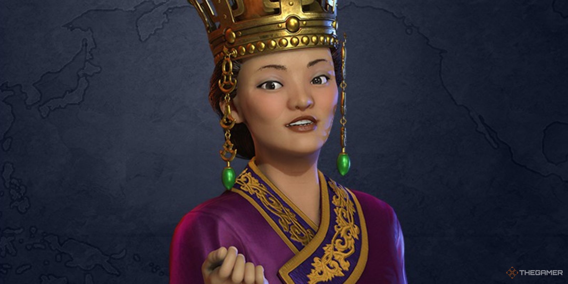 Queen Seondeok of Korea in Civilization 6.