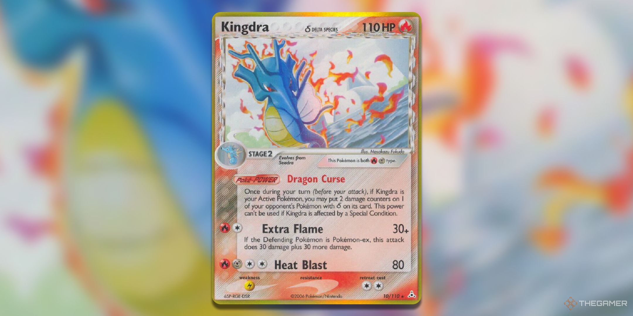 Delta Species Kingdra Pokemon TCG Card Art.