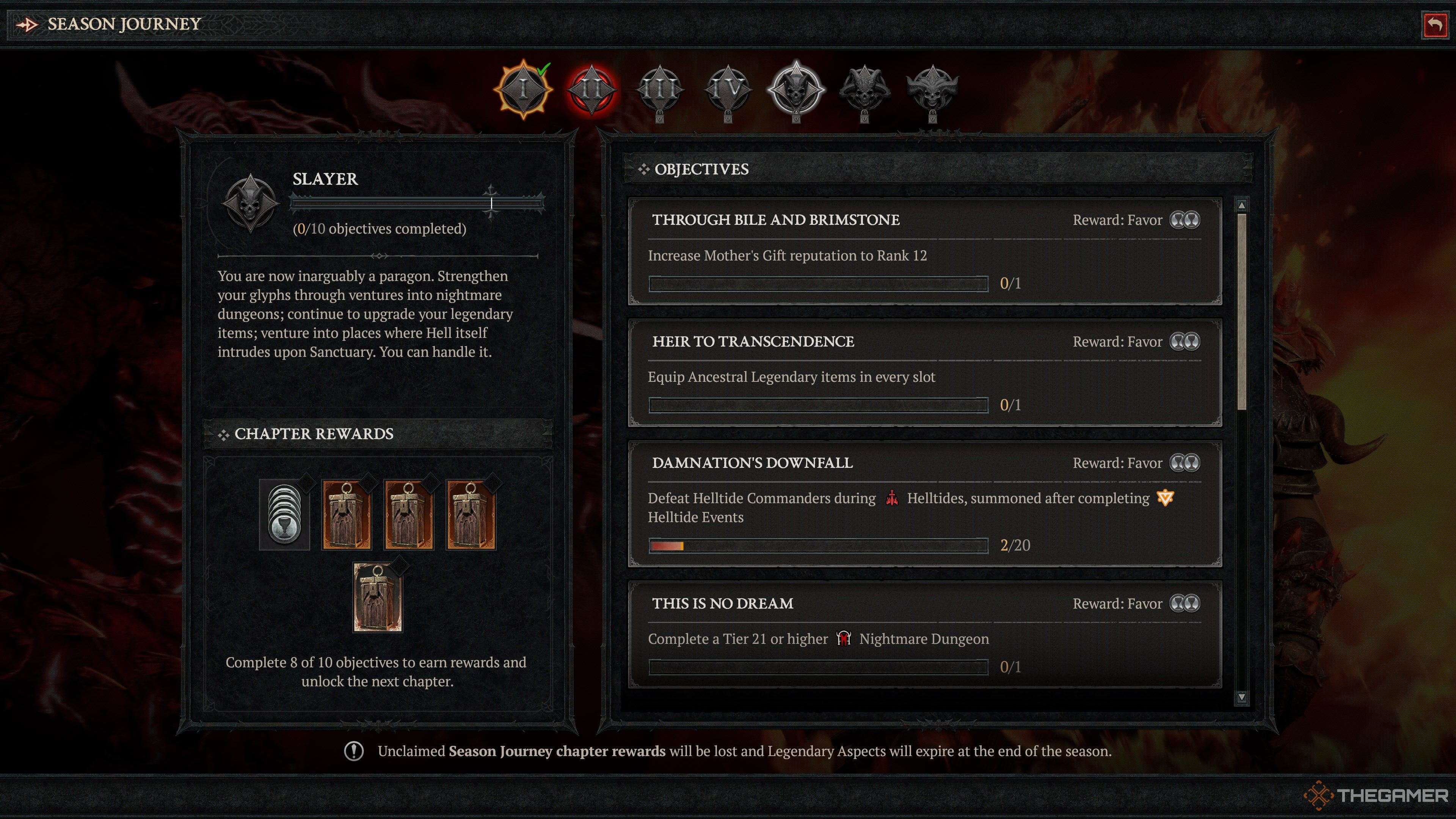 How To Complete The Season Journey In Diablo 4: Season of The Infernal Hordes