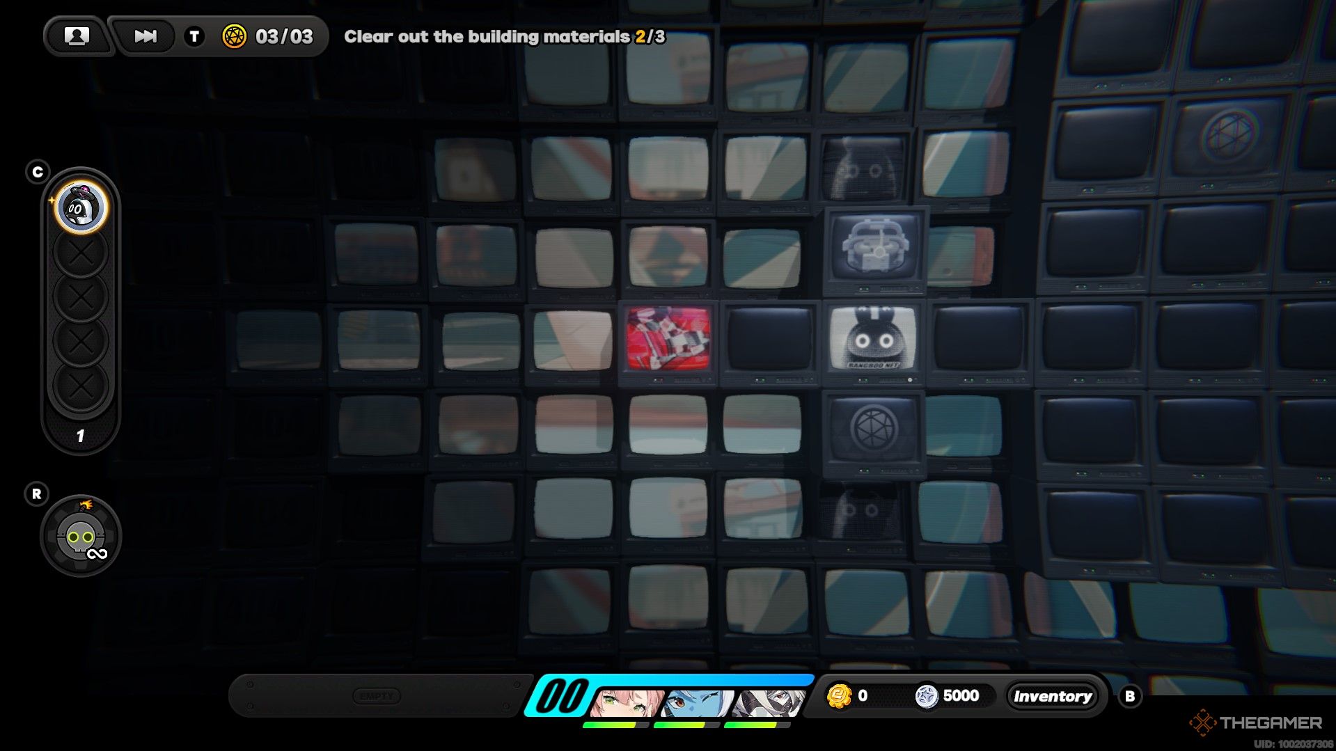 A small path with a red flag tile at the end in the HDD in Zenless Zone Zero.