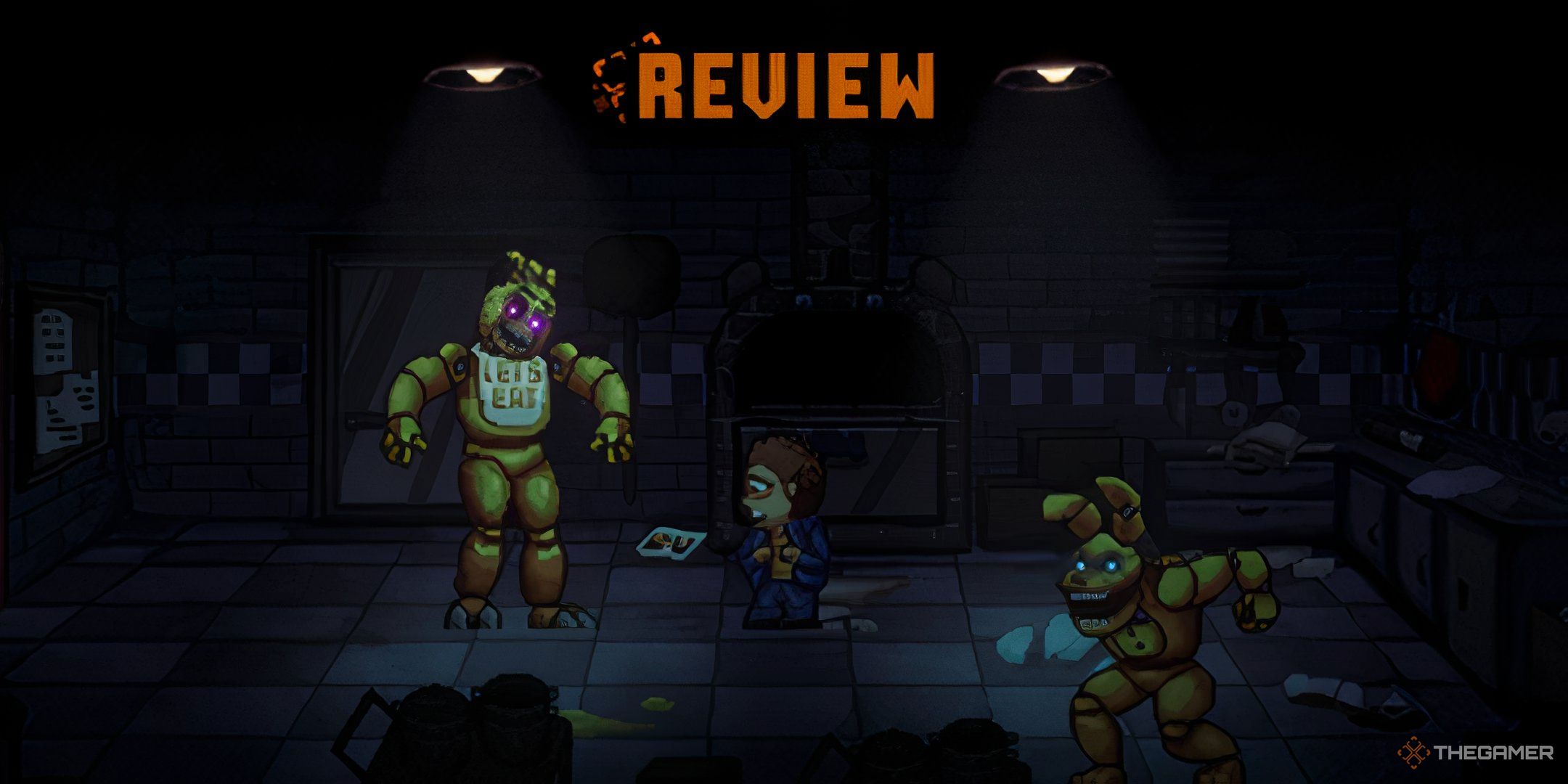 A review image for Five Nights at Freddy's: Into the Pit.