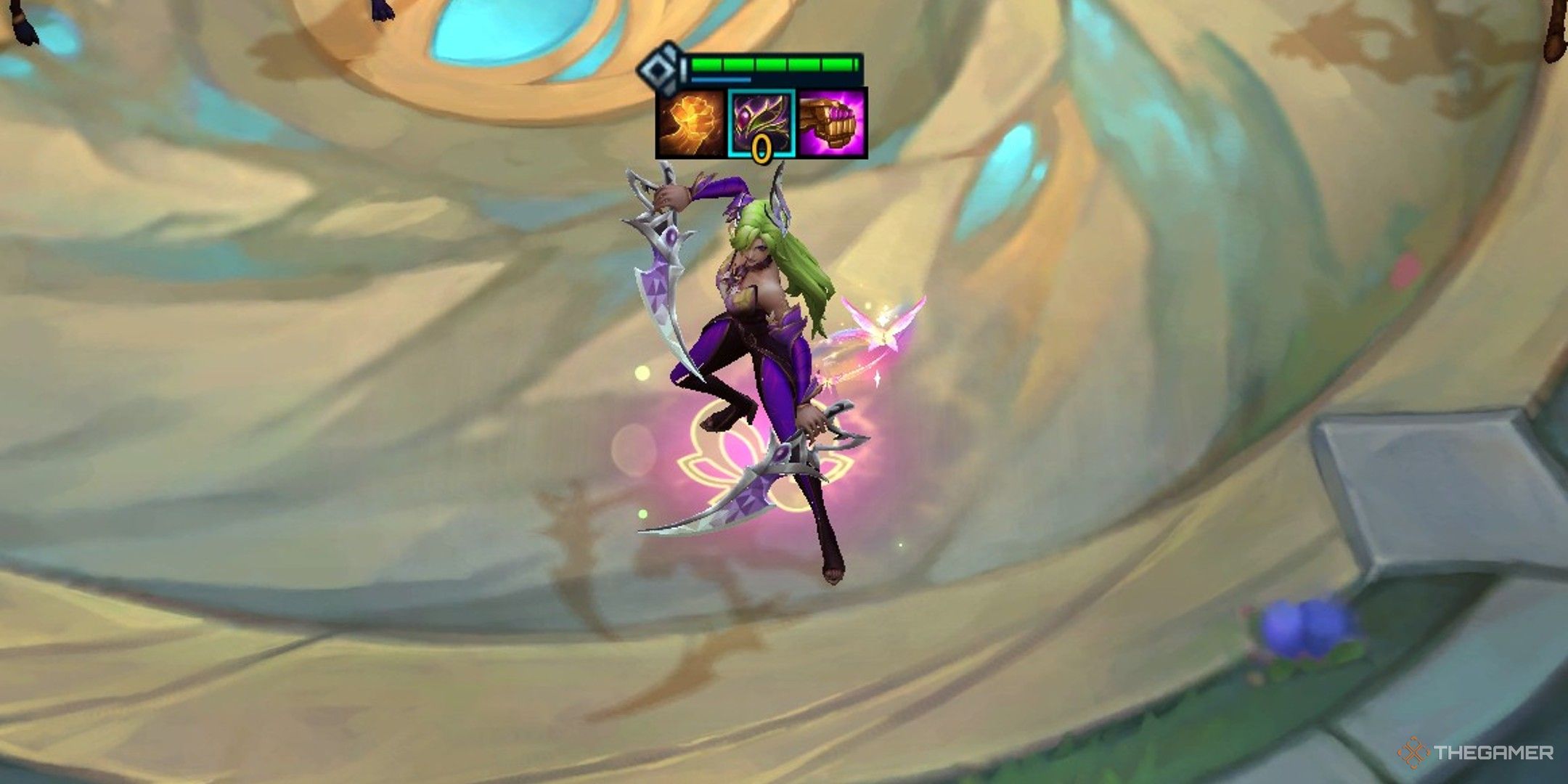 The Katarina unit in Teamfight Tactics Set 12.