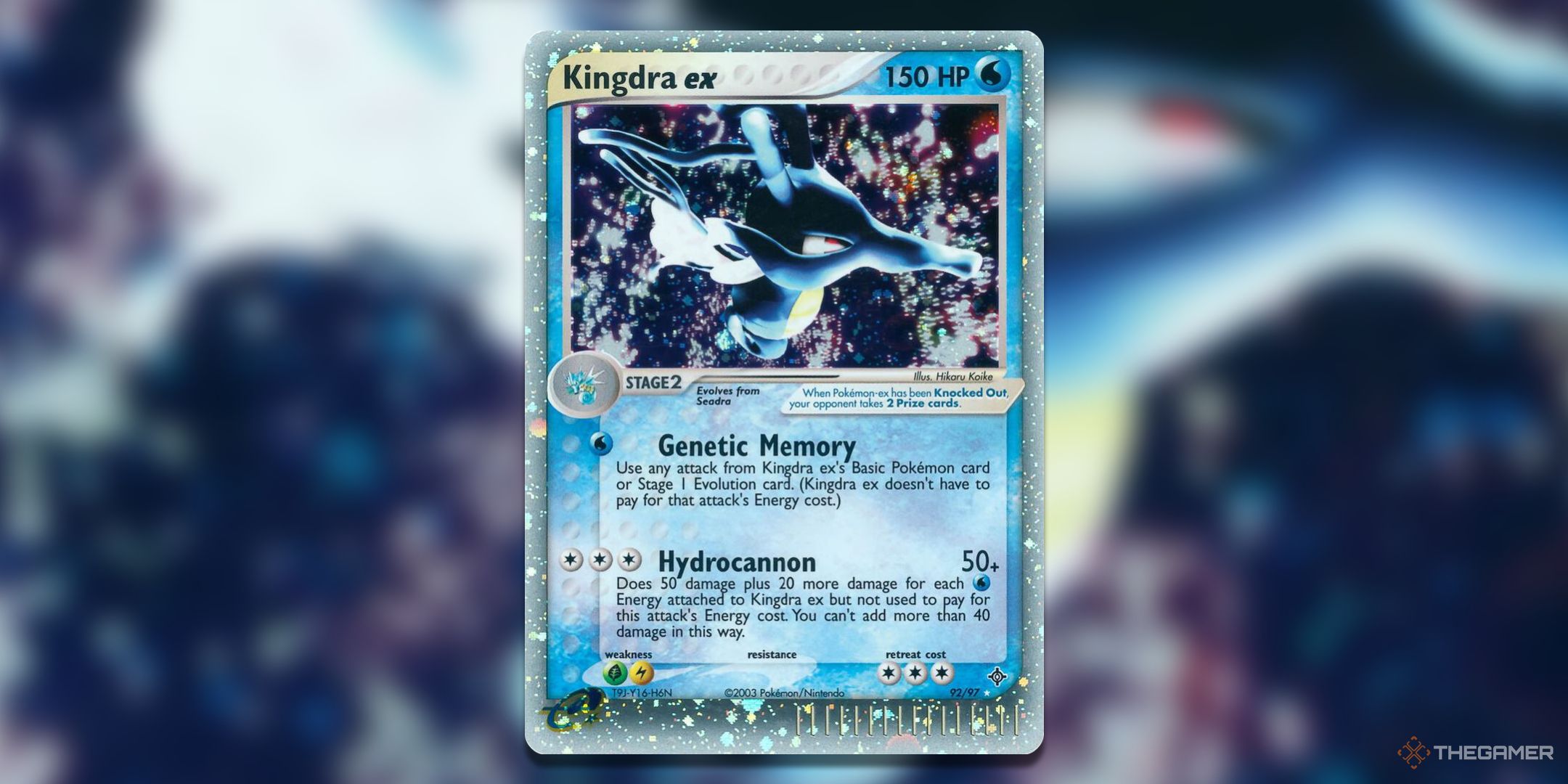 Kingdra EX Pokemon TCG Card Art.