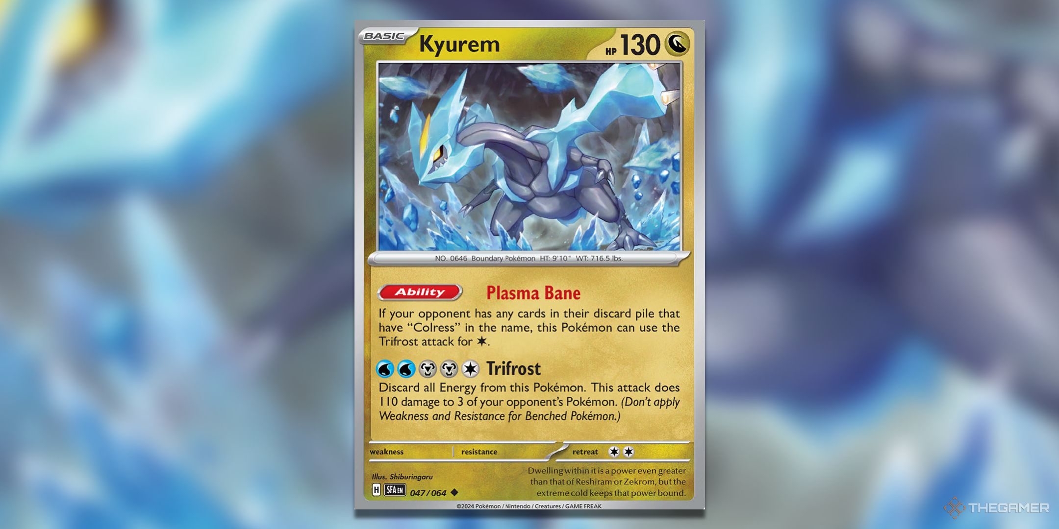 Kyrum Pokemon TCG card art.