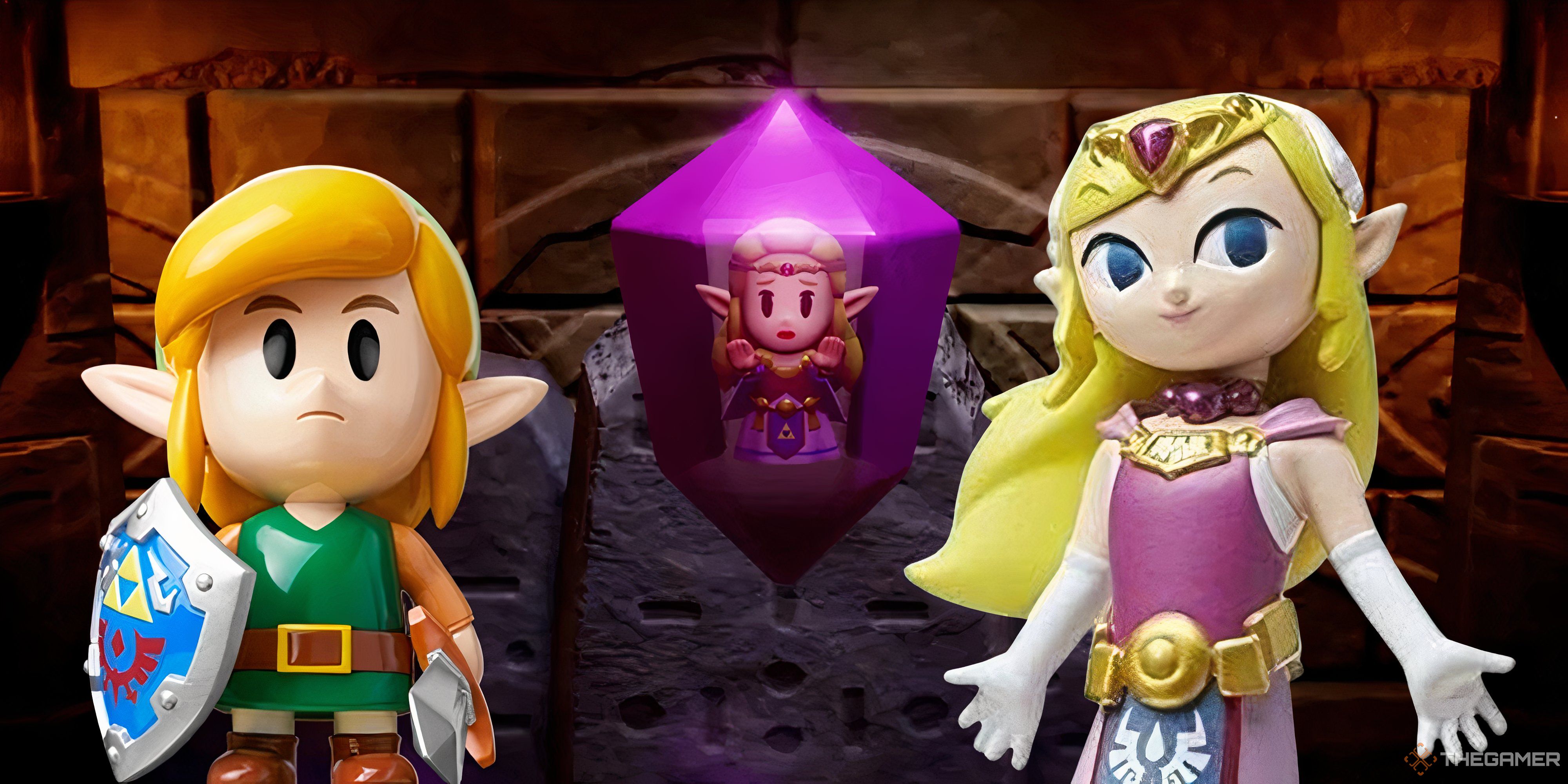 link's awakening and wind waker amiibo in echoes of wisdom