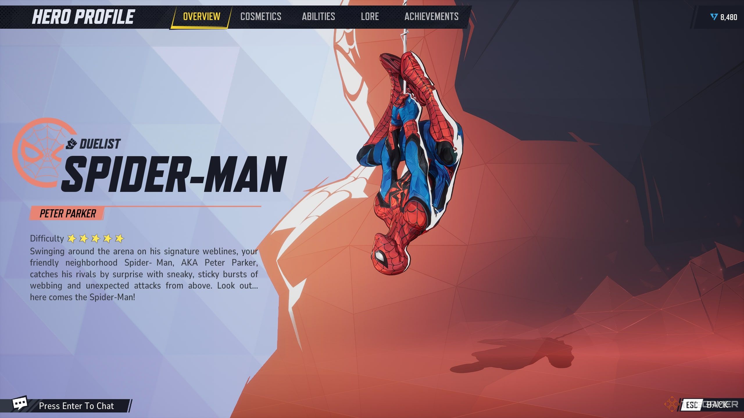 Spider-Man's Hero Screen