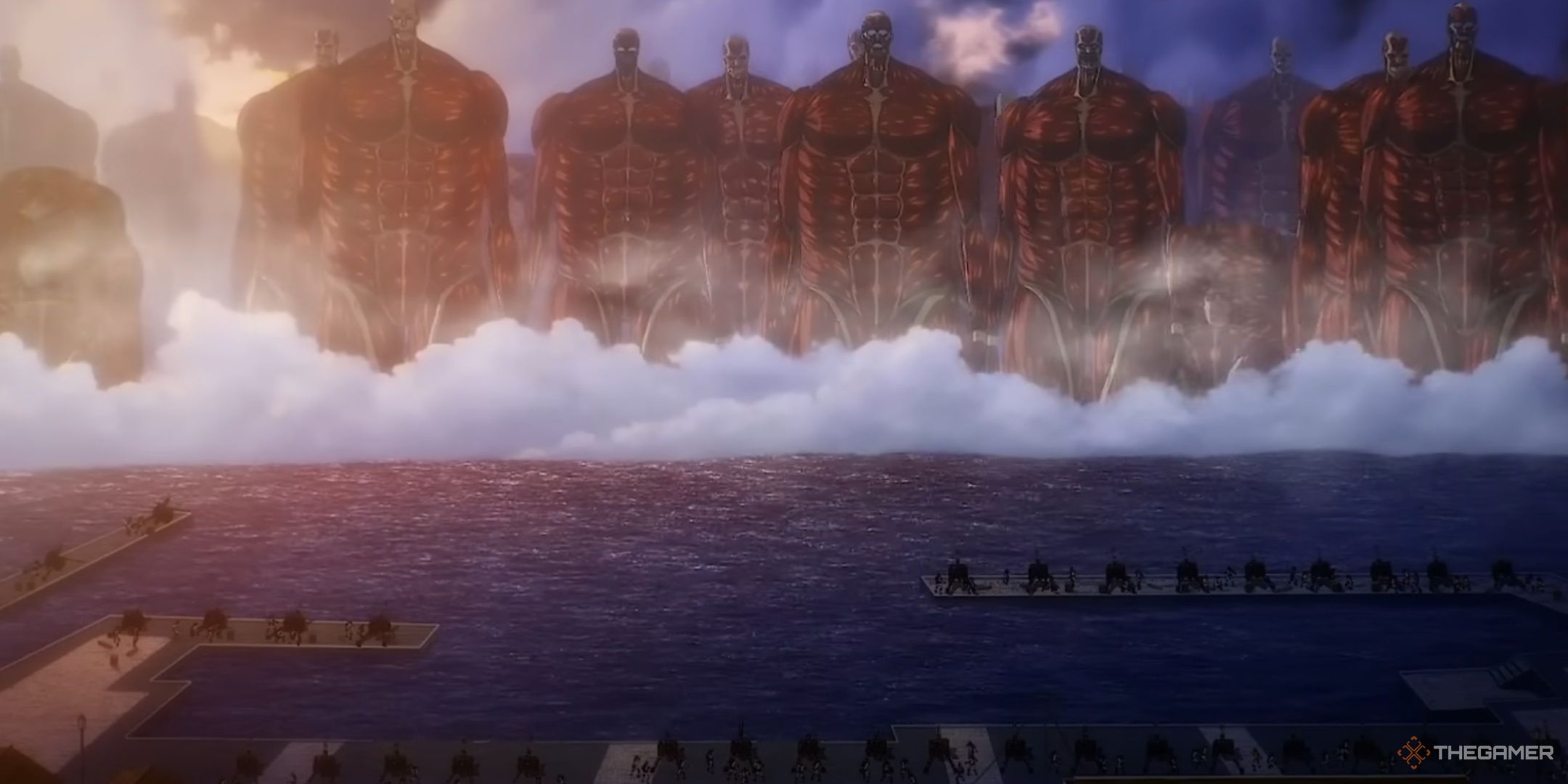 As Eren rumbles, the Titans approach the world. 