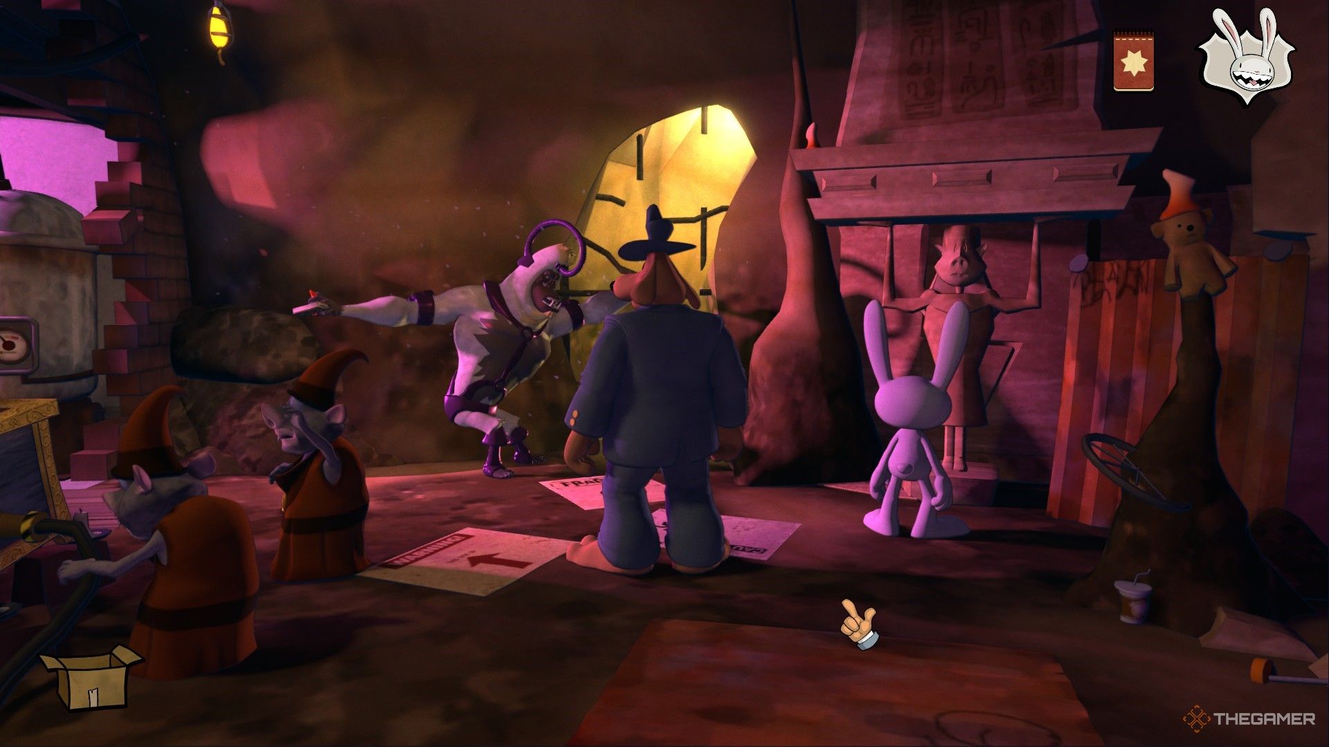 Skunkape during the final confrontation in Sam and Max The Devil's Playhouse Episode 1.